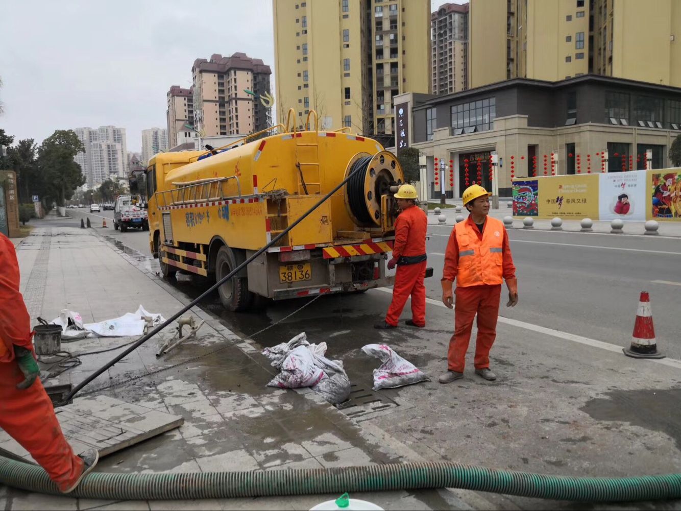 珠山排污管道清淤-管道清洗